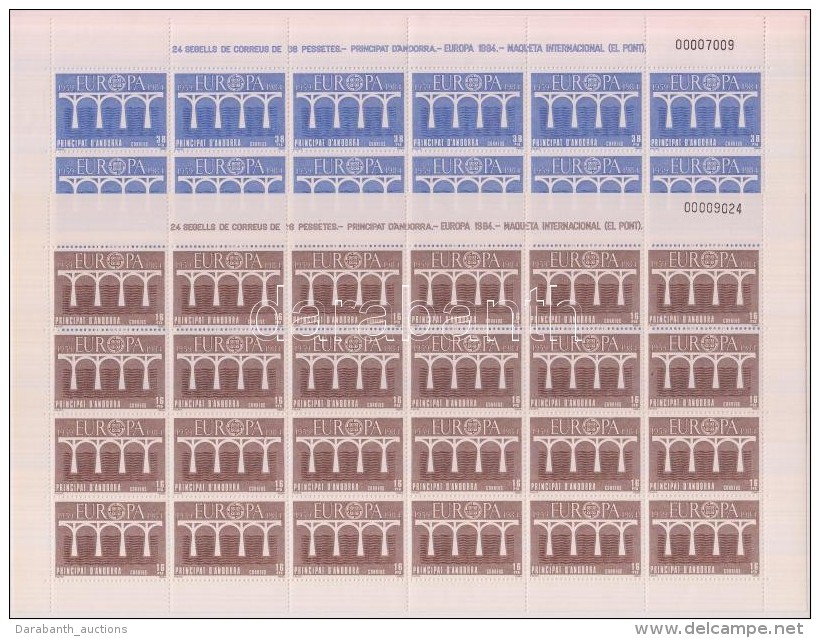 ** 1984 Europa CEPT Konferencia Kis&iacute;vsor Mi 175-176 - Otros & Sin Clasificación