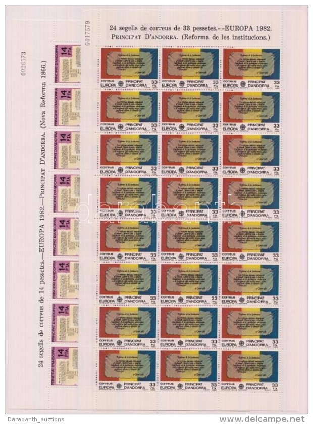 ** 1982 Europa CEPT T&ouml;rt&eacute;nelmi Esem&eacute;nyek Kis&iacute;v Sor Mi 153-154 - Andere & Zonder Classificatie