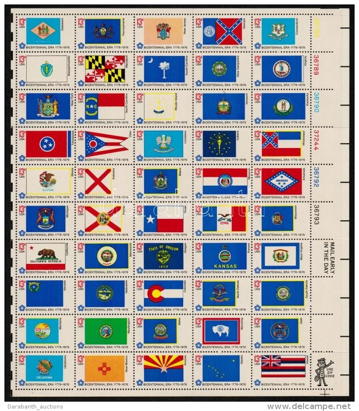 ** 1976 &Aacute;llamok Z&aacute;szl&oacute;i &iacute;v Mi 1203-1252 (hajtott / Folded) - Altri & Non Classificati