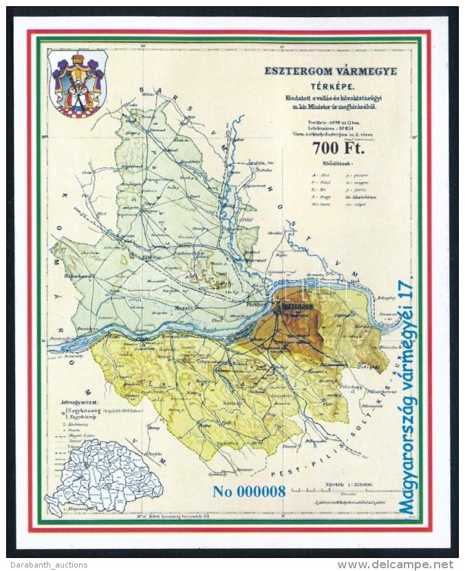 ** 2017 Magyarorsz&aacute;g V&aacute;rmegy&eacute;i 17. Kom&aacute;rom-Esztergom Megye B&eacute;lyeggel,... - Altri & Non Classificati