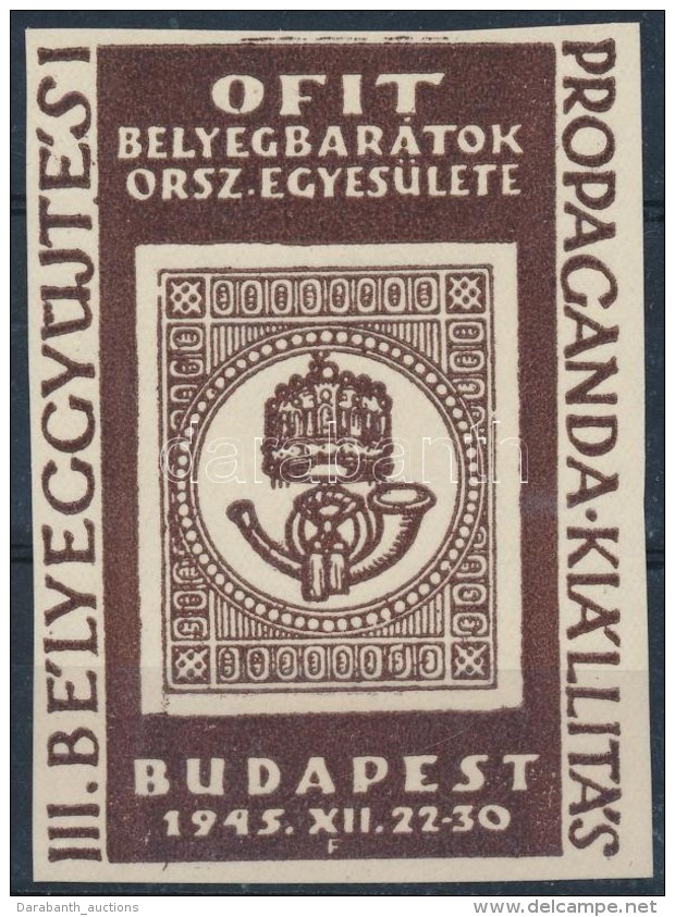 (*) 1945/D2a III. B&eacute;lyeggyÅ±jt&eacute;si Propaganda Ki&aacute;ll&iacute;t&aacute;s Eml&eacute;kblokk (4.000)... - Altri & Non Classificati