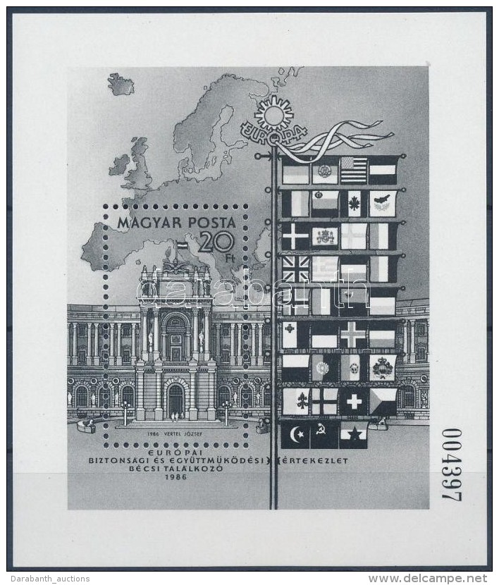 ** 1986 Eur&oacute;pai Bizotons&aacute;g &eacute;s Egy&uuml;ttmÅ±k&ouml;d&eacute;si &eacute;rtekezlet (X.)... - Altri & Non Classificati