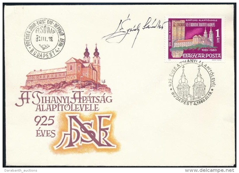 1980 Tihanyi Ap&aacute;ts&aacute;g FDC A TervezÅ‘ L&eacute;gr&aacute;dy S&aacute;ndor... - Altri & Non Classificati