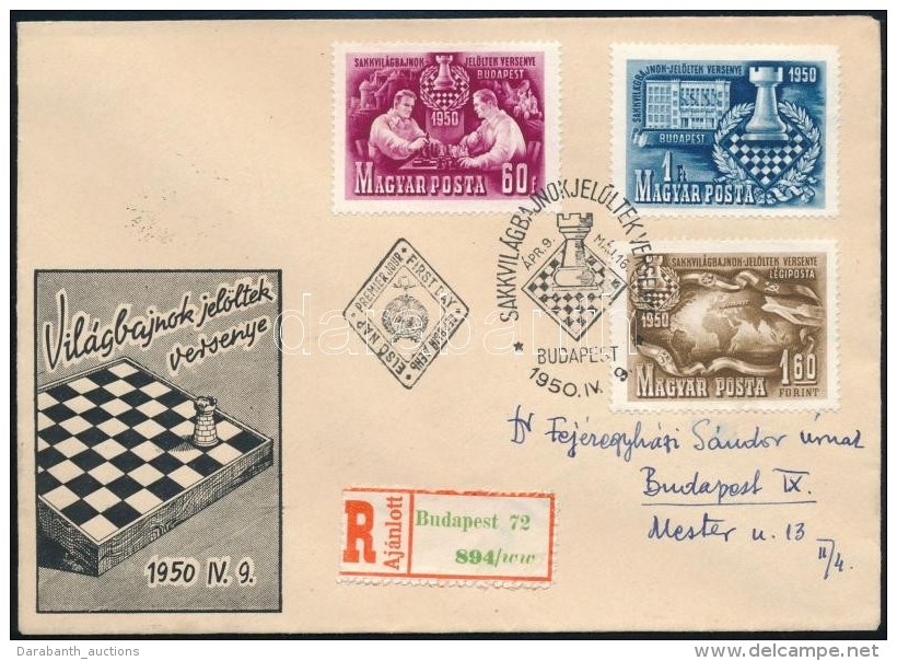 1950 Sakk (I.) Sor Aj&aacute;nlott FDC-n - Altri & Non Classificati