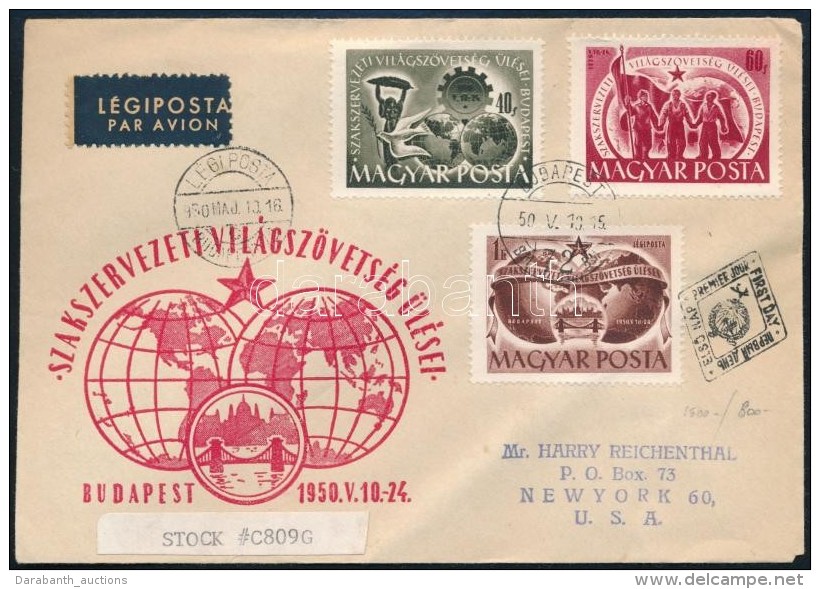 1950 Szakszervezet (IV.) L&eacute;gi FDC - Altri & Non Classificati