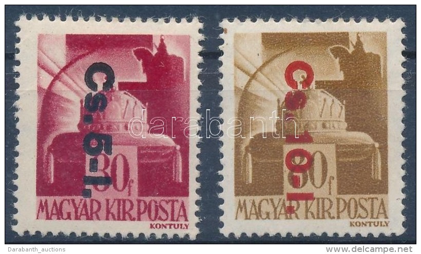 * 1946 BetÅ±s Cs. 5-I./30f + Cs. 10.I./80f (16.500) - Altri & Non Classificati