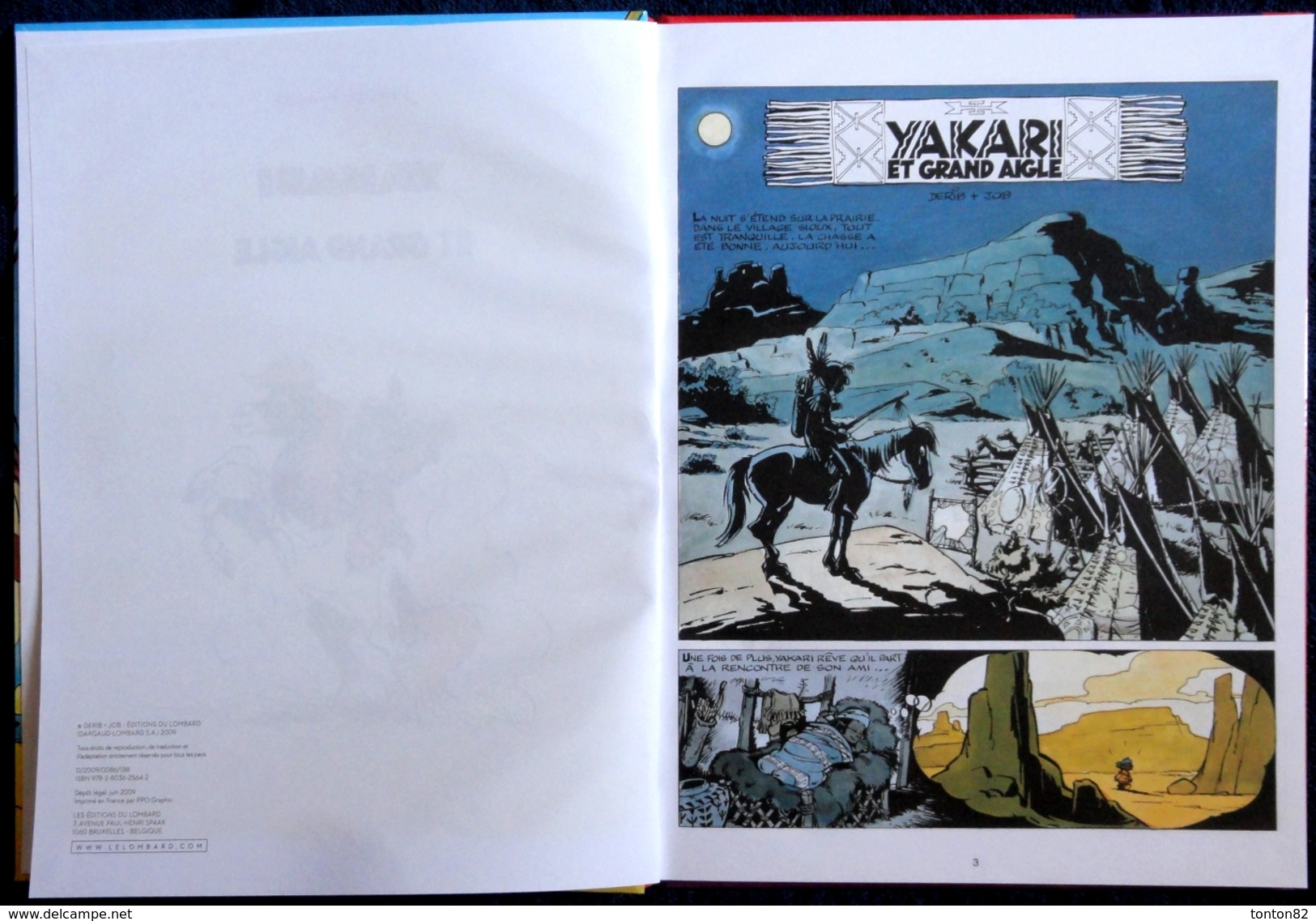 Derib + Job - YAKARI - N° 1 - Yakari Et Grand Aigle - Casterman - ( 2009 ) . - Yakari