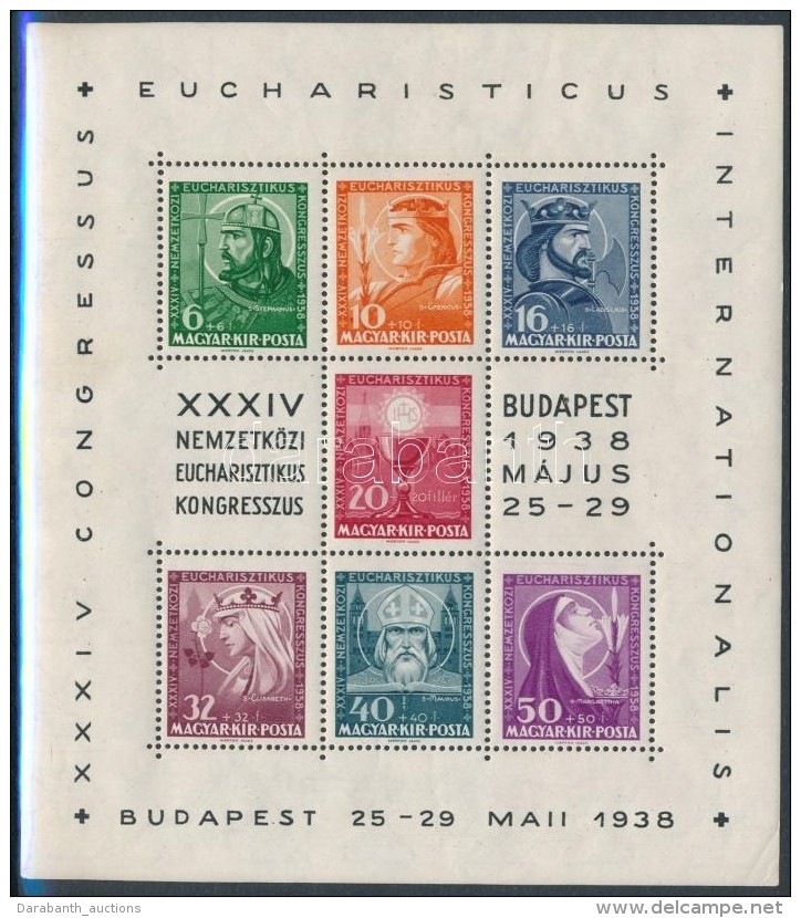 ** 1938 Eucharisztikus Blokk (9.000) - Altri & Non Classificati