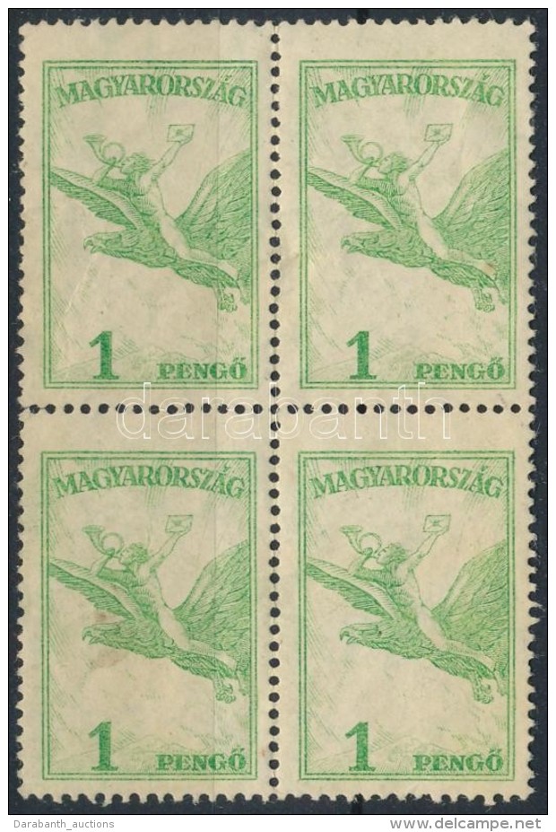 1927 Rep&uuml;lÅ‘ 1P N&eacute;gyest&ouml;mb (&uacute;jragumizott/ Regummed) - Altri & Non Classificati