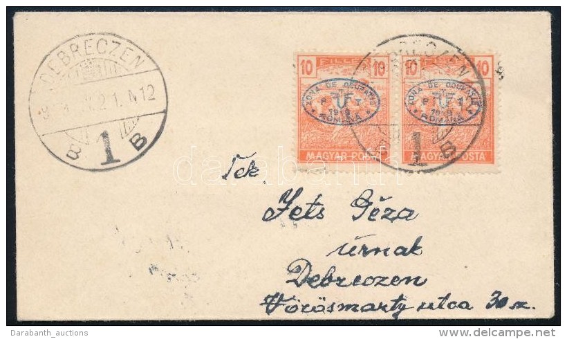 1919 Debrecen I. 2x10f Magyar Posta Helyi Lev&eacute;l (garancia N&eacute;lk&uuml;l) - Altri & Non Classificati