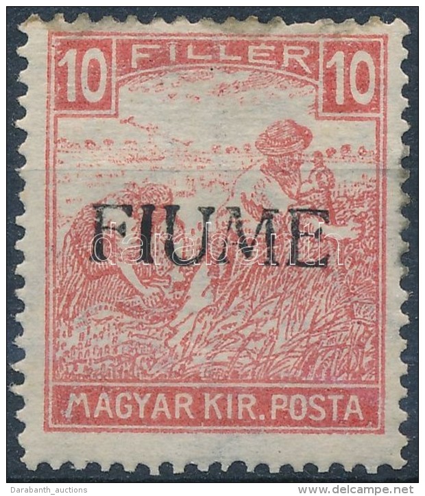 * Fiume 1918 Feh&eacute;rsz&aacute;m&uacute; Arat&oacute; 10f, Bodor Vizsg&aacute;l&oacute;jellel (10.000) (foltos) - Altri & Non Classificati