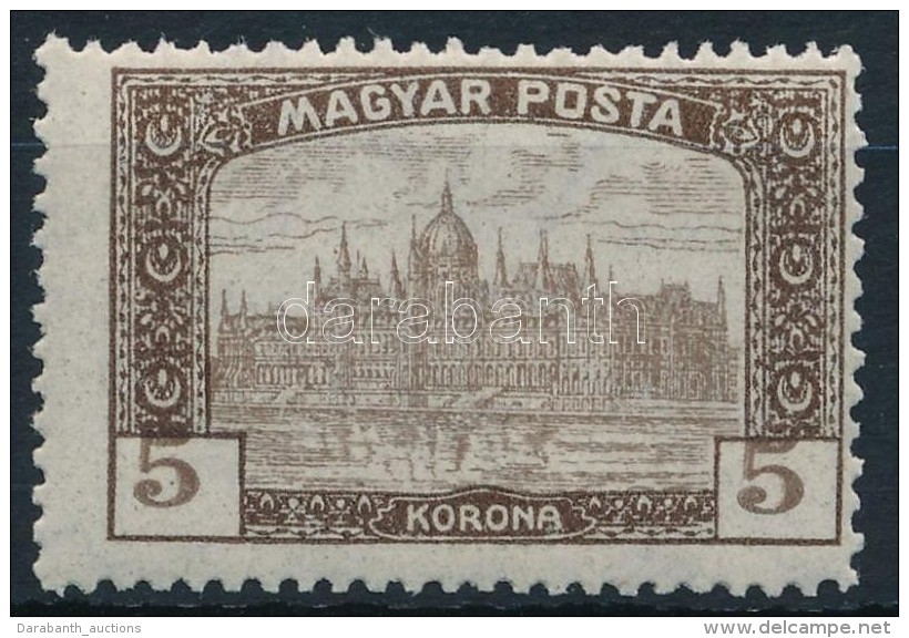 ** 1919 Magyar Posta 5K Keretbe Cs&uacute;szott &eacute;rt&eacute;ksz&aacute;mokkal - Altri & Non Classificati