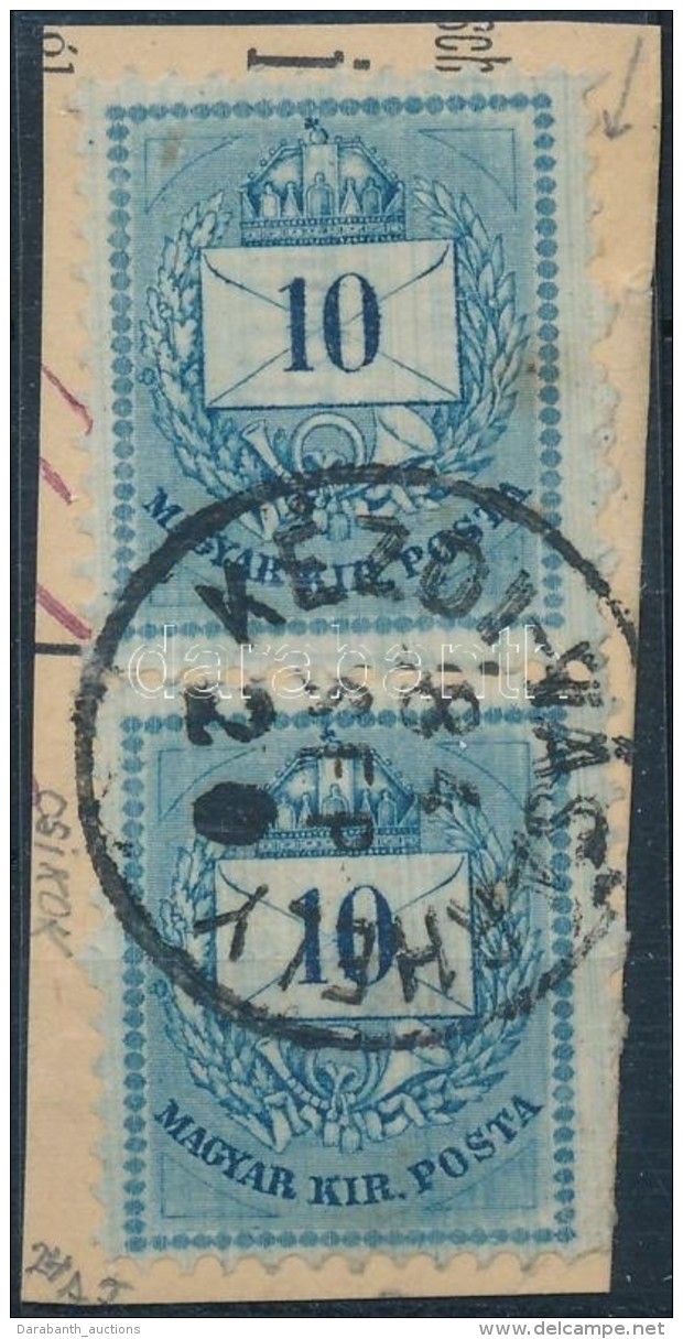 1881 Sz&iacute;nessz&aacute;m&uacute; 10kr P&aacute;r Kiv&aacute;g&aacute;son Karcokkal, V&eacute;gigfut&oacute;... - Altri & Non Classificati