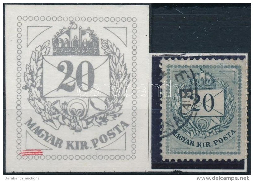 O 1874 Sz&iacute;nessz&aacute;m&uacute; 20kr A B&eacute;lyegk&eacute;p Bal Als&oacute; Sark&aacute;n... - Altri & Non Classificati