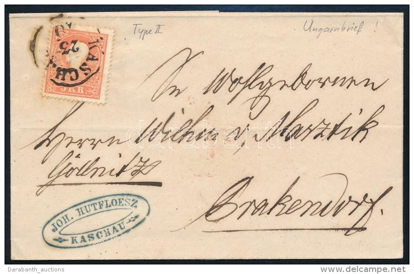 ~1860 5kr II Lev&eacute;len 'KASCHAU' - Altri & Non Classificati