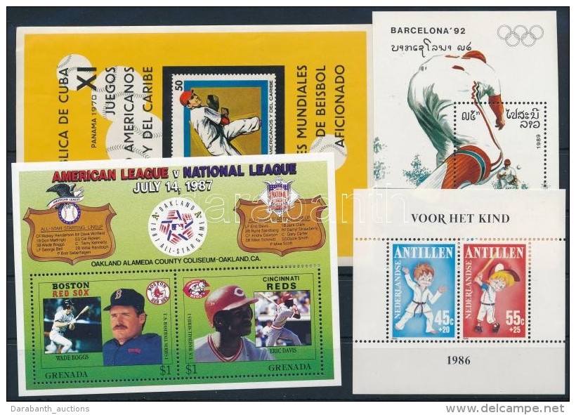 ** 1970-1989 Baseball 4 Klf Blokk - Altri & Non Classificati