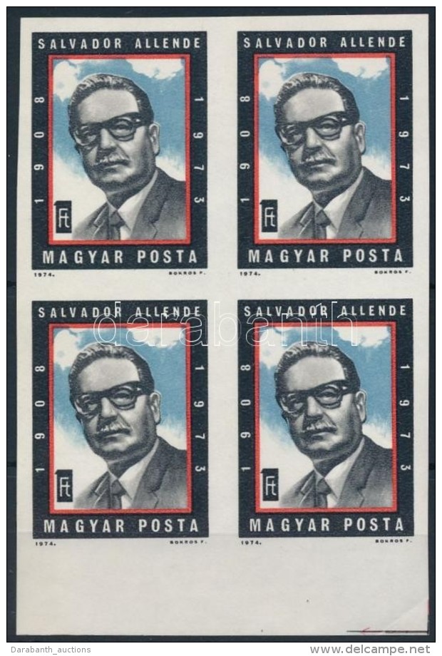 ** 1974 Salvador Allende V&aacute;gott &iacute;vsz&eacute;li N&eacute;gyest&ouml;mb (4.000) - Altri & Non Classificati