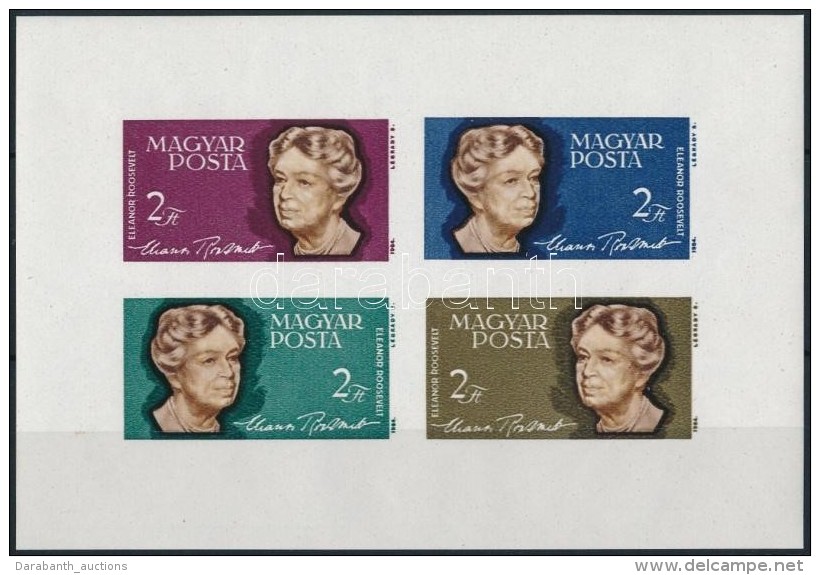 ** 1964 Eleanor Roosevelt V&aacute;gott Blokk (4.000) - Altri & Non Classificati