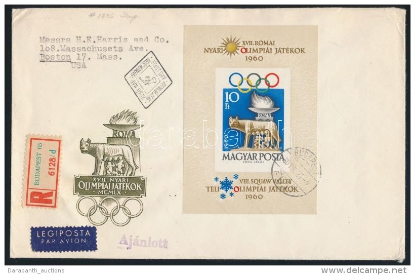 1960 Olimpia (I.) V&aacute;gott Blokk FDC (8.000) - Altri & Non Classificati