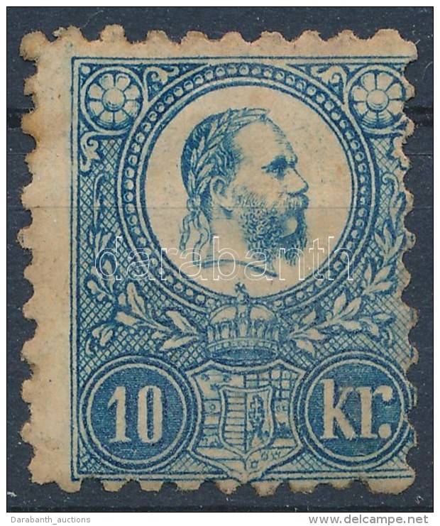 * 1871 R&eacute;znyomat 10kr Eredeti Gumival (rozsd&aacute;s) (110.000) - Other & Unclassified