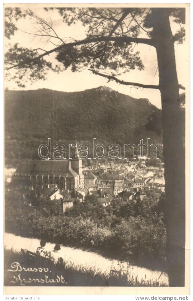 T2/T3 1929 Brass&oacute;, Kronstadt, Brasov; Fekete Templom / Church, Atelier Gust Photo - Non Classificati