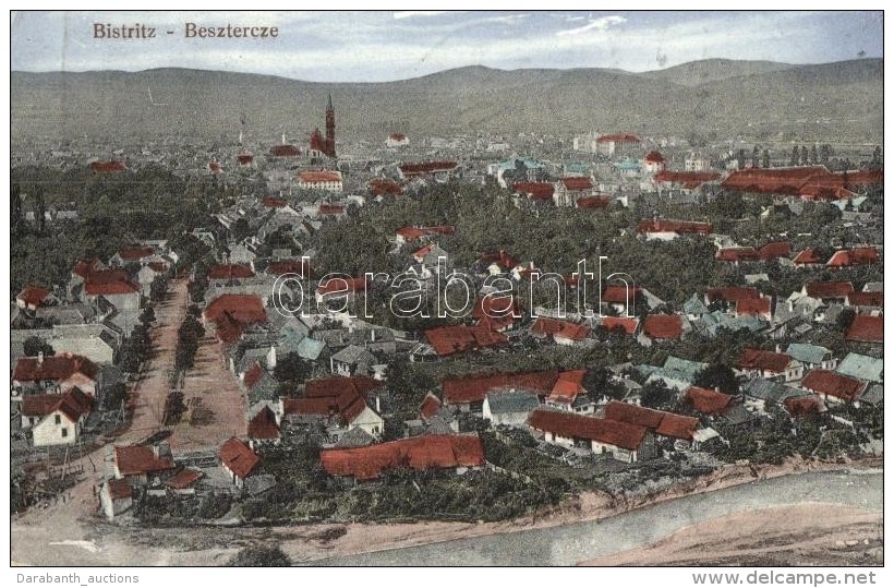 T2/T3 Beszterce, Bistritz, Bistrita; L&aacute;tk&eacute;p, F. Stolzenberg Kiad&aacute;sa / General View (EK) - Non Classificati