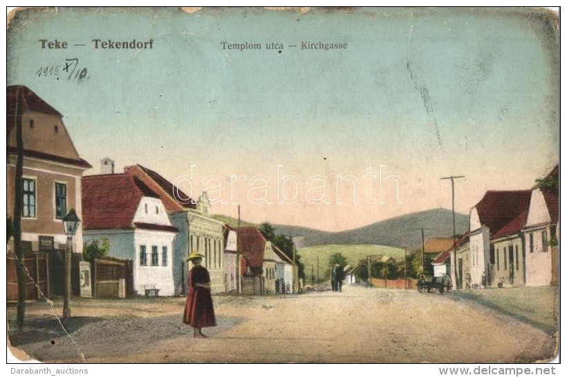 T3 Teke, Tekendorf, Teaca; Templom Utca / Kirchgasse / Church Street (EB) - Non Classificati