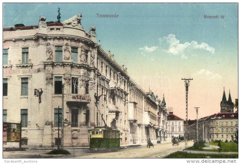 T2 Temesv&aacute;r, Timisoara; Hunyadi &uacute;t, Villamos / Street View With Tram - Non Classificati
