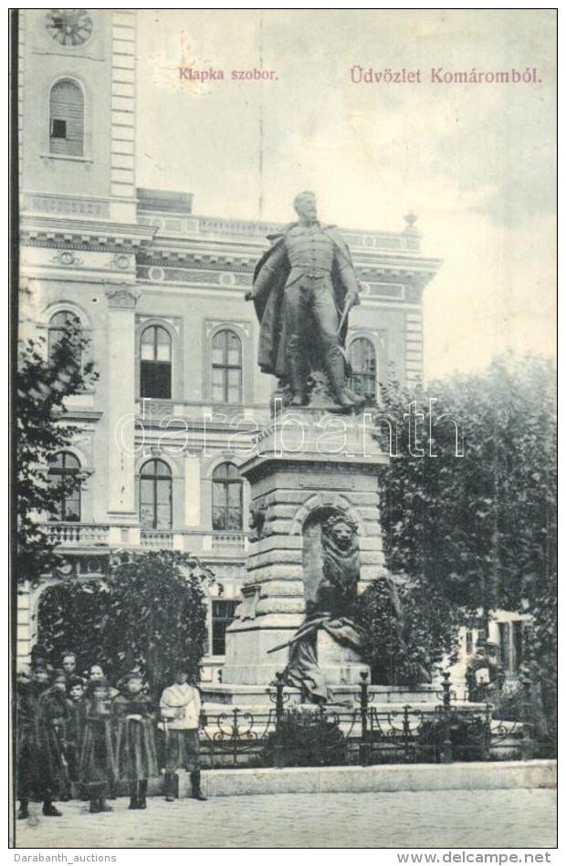 T2 Kom&aacute;rom, Komarno; Klapka Szobor. Czike D&eacute;nes Kiad&aacute;sa / Statue - Non Classificati