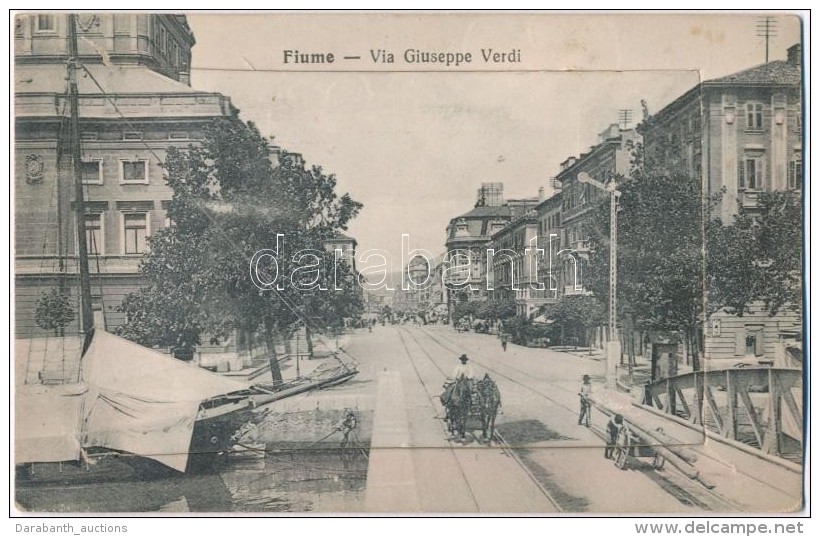 T2/T3 Fiume, Via Giuseppe Verdi / Street View, Leporellocard - Non Classificati