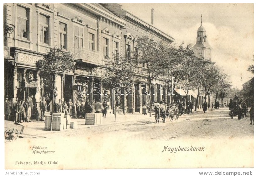 ** T2/T3 Nagybecskerek, Zrenjanin, Veliki Beckerek; FÅ‘ Utca, &uuml;zletek / Hauptgasse / Main Street With Shops... - Non Classificati