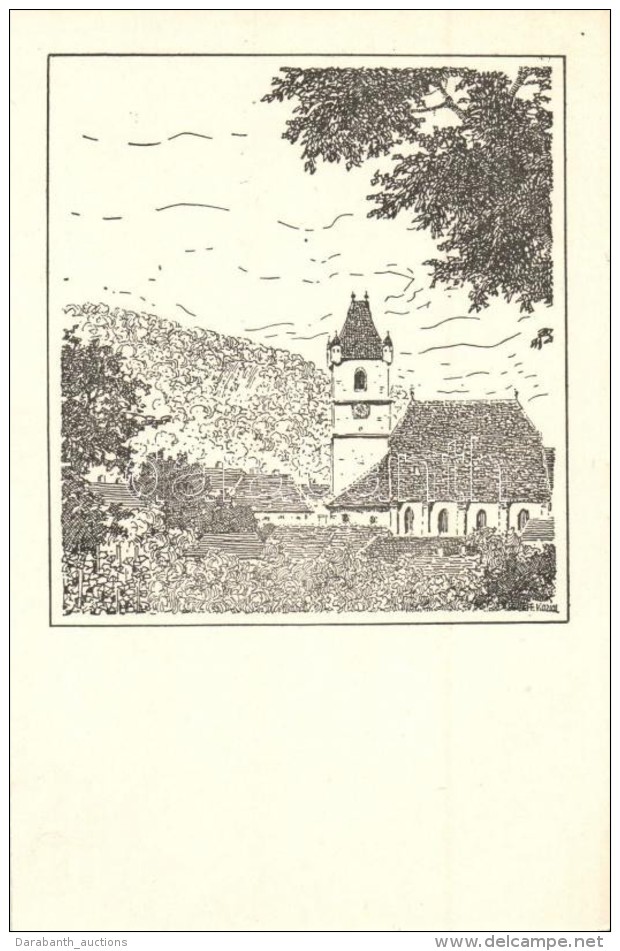 ** T4 Kismarton, Eisenstadt;  Templom / Heimatbilder Serie Burgenland / Church S: F. Koziol  (v&aacute;gott / Cut) - Non Classificati