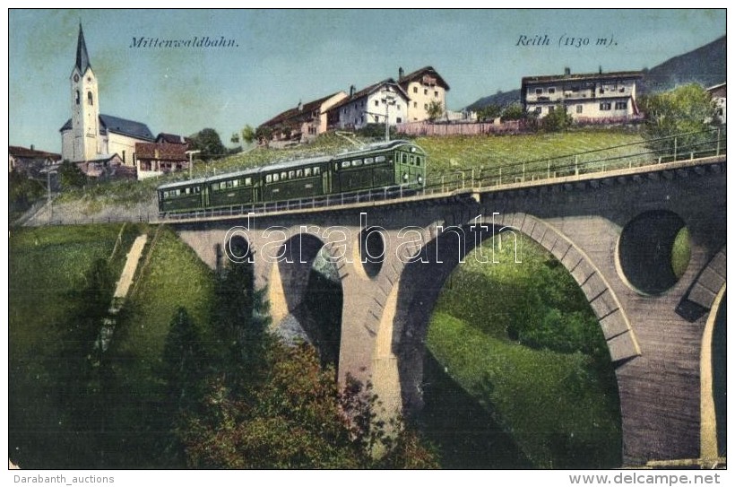 ** T1 Mittenwaldbahn, Reith Viadukt. Wilhelm Stempfle / Railway Line With Train - Non Classificati