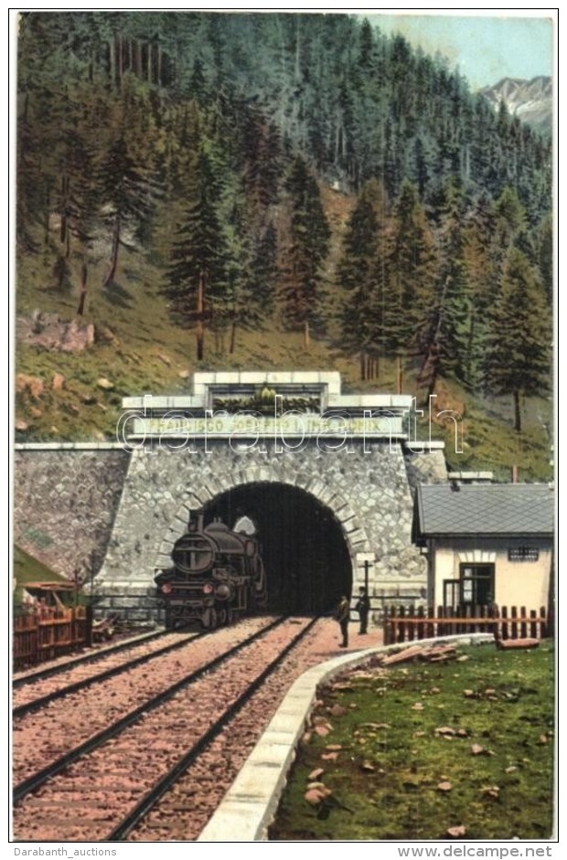 ** T1 Tauerntunnel, S&uuml;dportal, Francisco Josepho I. Fred Von Kleinmayr / Railway Tunnel With Locmotive - Non Classificati