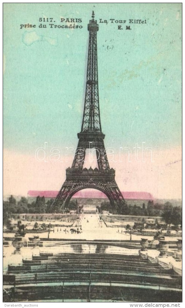 Paris, Eiffel Tower - 7 Pre-1945 Postcards - Non Classificati