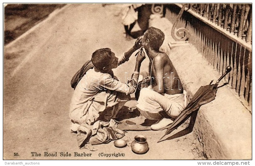 T2 The Road Side Barber, Calcutta; Folklore - Non Classificati