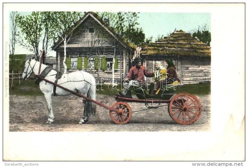 ** T2/T3 Russian Peasant Carriage, Folklore - Non Classificati