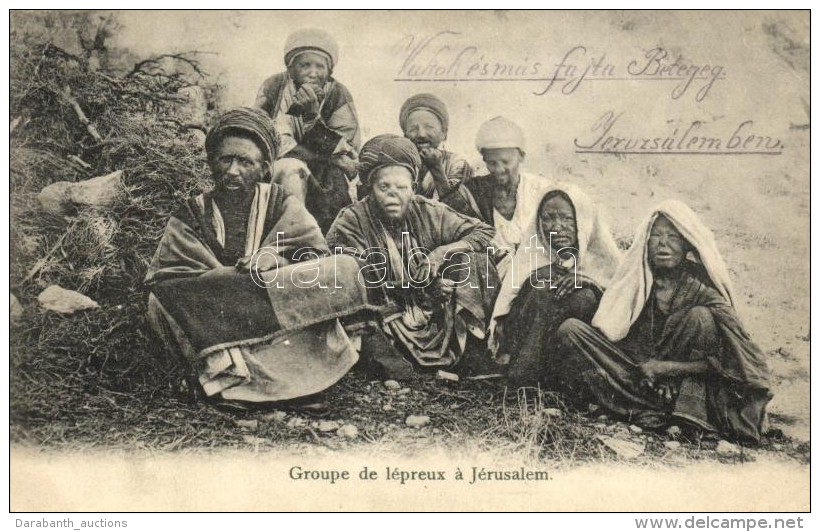 T2/T3 Groupe De L&eacute;preux &aacute; Jerusalem / A Group Of Lepers In Jerusalem - Non Classificati