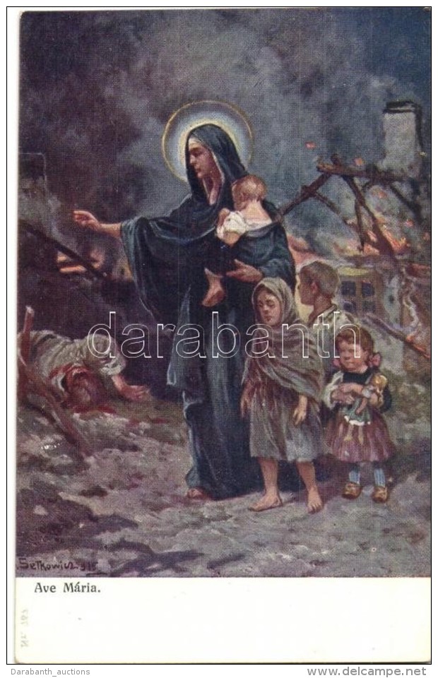 ** T2 Ave Maria / WWI K.u.K. Military Art Postcard. A.F.W. III/2. Nr. 757. S: Setkowicz - Non Classificati