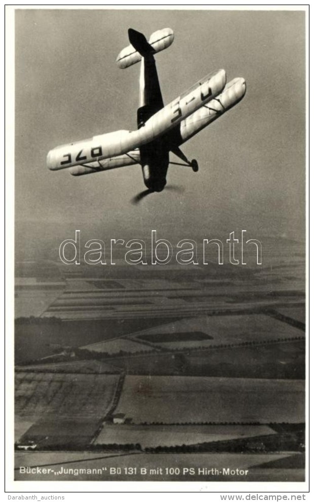 ** T2 B&uuml;cker-Jungmann B&uuml; 131 B Mit 100 PS Hirth-Motor / WWII German Luftwaffe Aircraft - Non Classificati