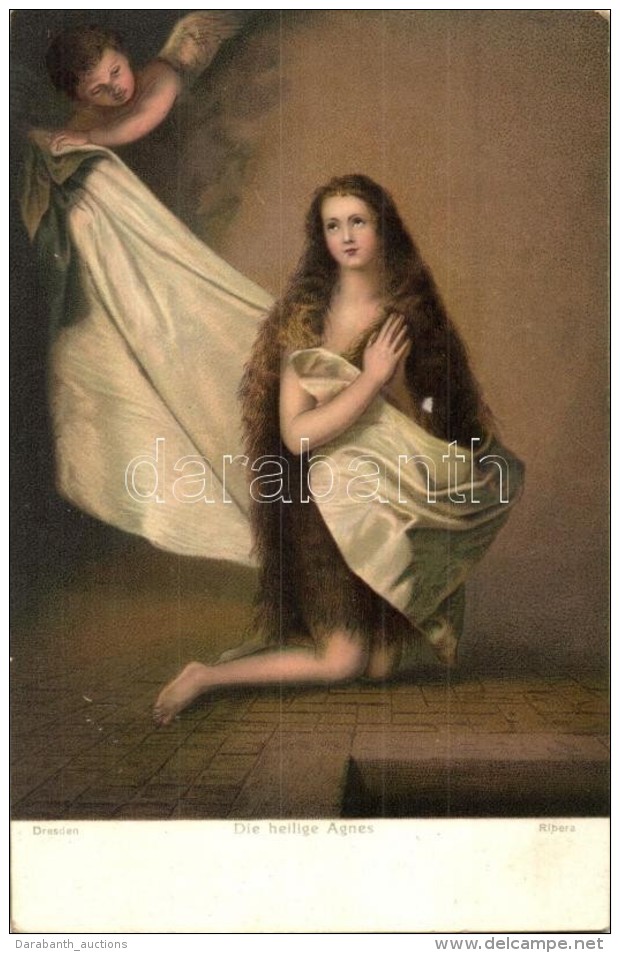 * T2/T3 'Die Heilige Agnes' / Angel Litho S: Ribera (EK) - Non Classificati