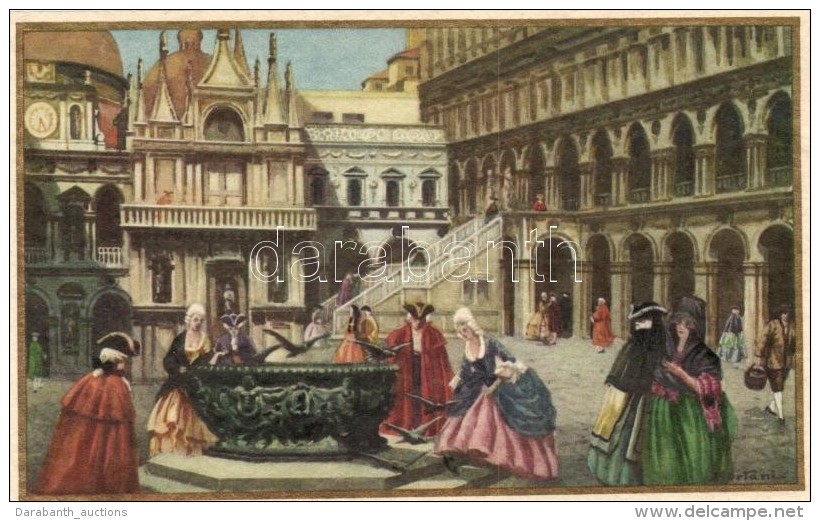 ** T1 Barocco Veneziano, Palazzo Ducale / Palace, Italian Art Postcard, G. Scarso S: Bertani - Non Classificati