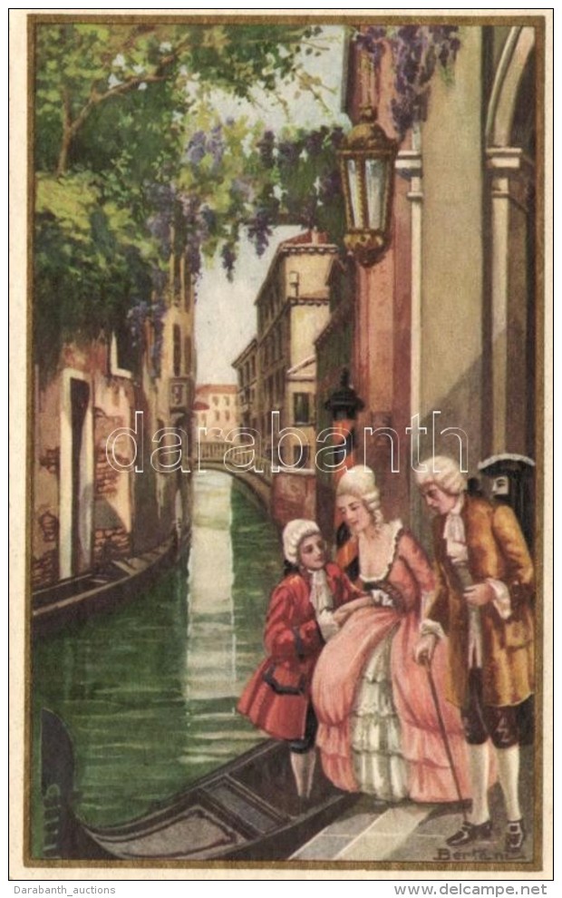 ** T1 Barocco Veneziano, Rio Albrizzi, Canal, Italian Art Postcard S: Bertani - Non Classificati