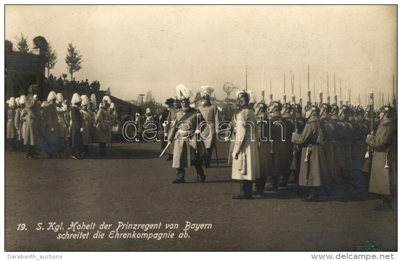 ** T2 Der Prinzregent Von Bayern Schreitet Die Ehrenkompagnie Ab / Luitpold Prince Regent Of Bavaria - Non Classificati