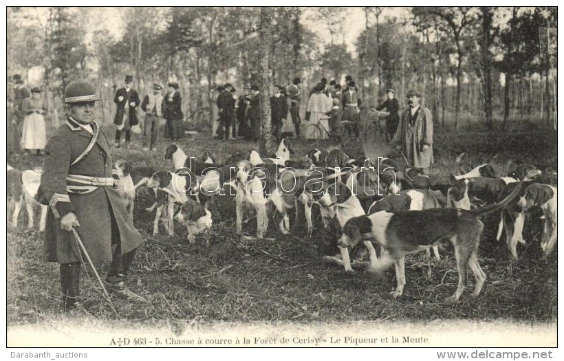 ** T1/T2 'Chasse A Courre A La Foret De Cerisy - Le Piqueur Et La Meute' / Hunting Dogs In Cerisy Forest, Hunters... - Non Classificati