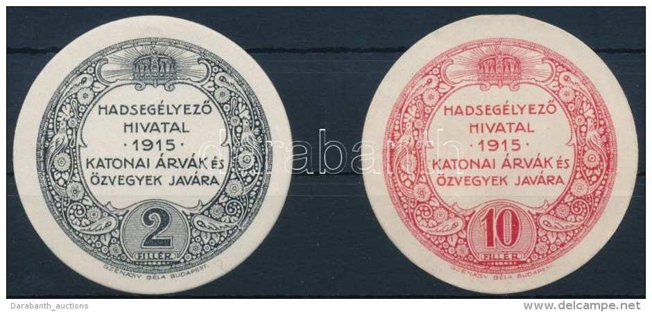 Budapest 1915. 'Hadseg&eacute;lyezÅ‘ Hivatal-Katonai &Aacute;rv&aacute;k &eacute;s &Ouml;zvegyek Jav&aacute;ra' 2f... - Non Classificati