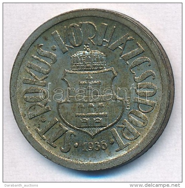 1936. 'Szent R&oacute;kus K&oacute;rh&aacute;zcsoport' F&eacute;m Zseton (21mm) T:2 Patina - Non Classificati