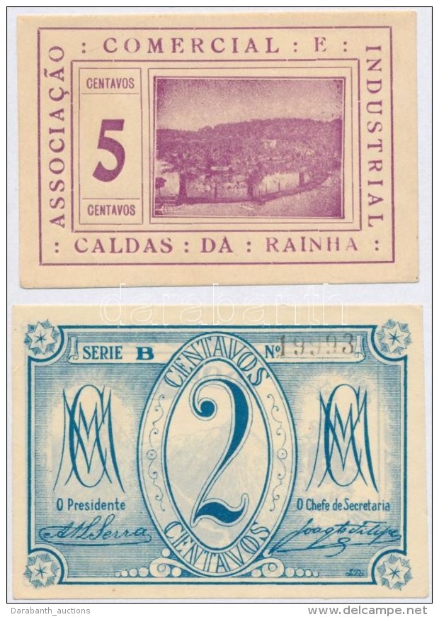 Portug&aacute;lia / Manteigas 1921. 2c Sz&uuml;ks&eacute;gp&eacute;nz + Caldas Da Rainha ~1920. 5c... - Non Classificati