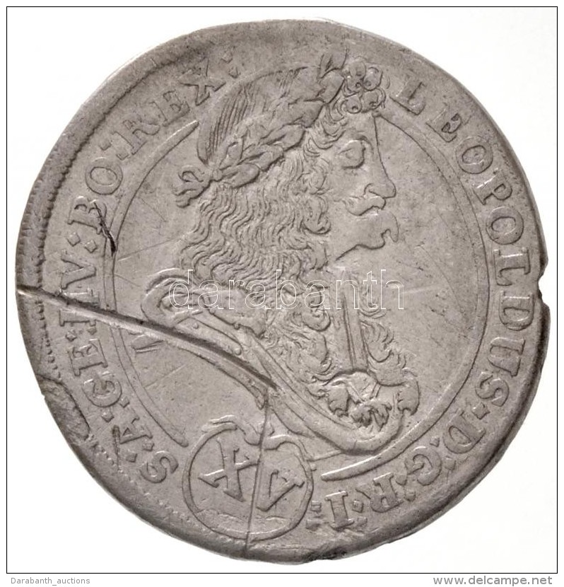 1696K-B 15kr Ag 'I. Lip&oacute;t' K&ouml;rm&ouml;cb&aacute;nya (5,66g) T:2-,3 Durva Karc, Ph. /  
Hungary 1696K-B... - Non Classificati