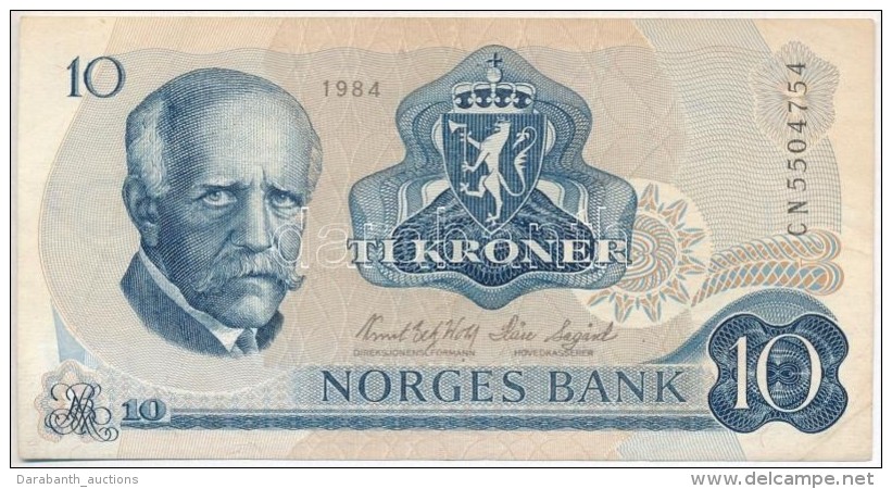 Norv&eacute;gia 1984. 10K T:III Sz&eacute;p Pap&iacute;r
Norway 1984. 10 Kronur C:F Nice Paper
Krause 36 - Non Classificati